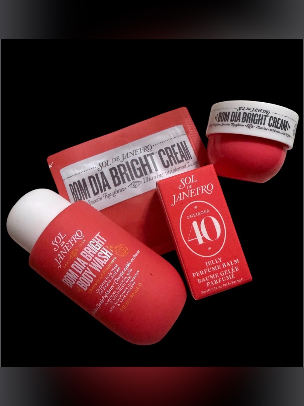 Sol De Janeiro CHEIROSA 40 Bom Dia Trio Jelly, Cream & Wash.